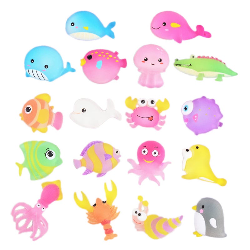 Halloluck 50 Pcs Ocean Animals Slime Charms Easter DIY Craft Making Resin Jewery Making Kit Resin Flatback Slime Beads Making Supplies for DIY Scrapbooking Crafts Cell Phone Case Making - Image 2