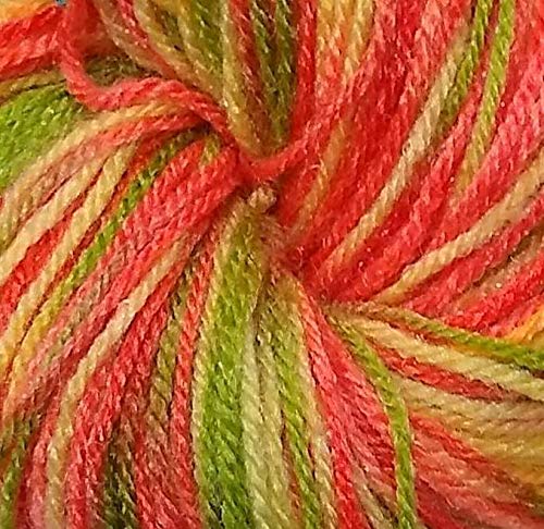 Oswal Knitting Yarn Wool Multi Cream Green Pink 400gm. Woolen Crochet Yarn Thread. Wool Yarn for Knitting. Woolen Thread. - Image 2