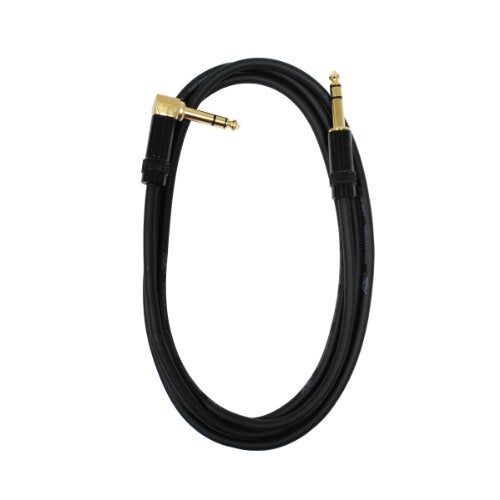 AUDIO 2000'S Audio 2000s E26106 1/4" TRS Right Angle to 1/4" TRS 6 Feet Cable - Image 3