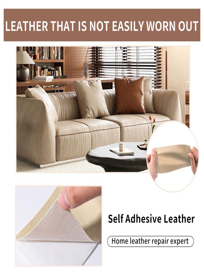 Cindy's Tape Leather Repair Patch Tape, Light Grey 3 x 61 Inches Self Adhesive Leather Repair Kit for Furniture, Car Seat,Vinyl Leather Repair Kit for Office Chairs, Couch, Sofa, Luggage - Image 5