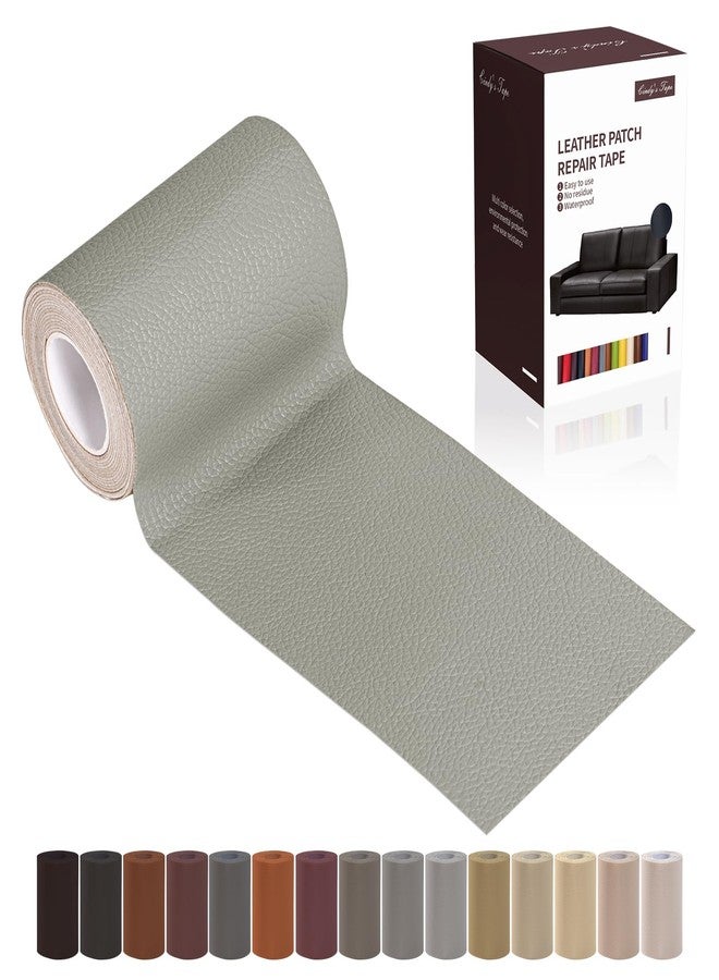 Cindy's Tape Leather Repair Patch Tape, Light Grey 3 x 61 Inches Self Adhesive Leather Repair Kit for Furniture, Car Seat,Vinyl Leather Repair Kit for Office Chairs, Couch, Sofa, Luggage - Image 1