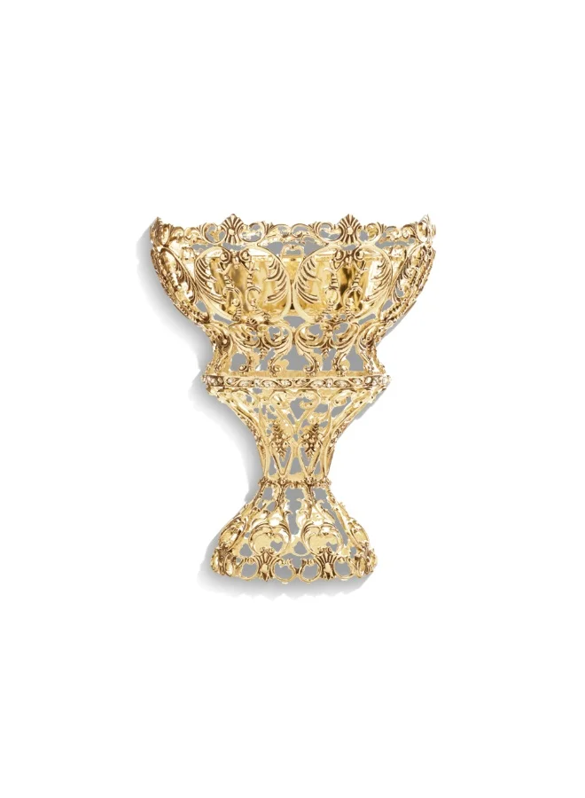 Junaid Perfumes Junaid Perfumes - Mubkhar Madakhen - Gold - Traditional Incense Burner - 20 x 20 x 26 CM