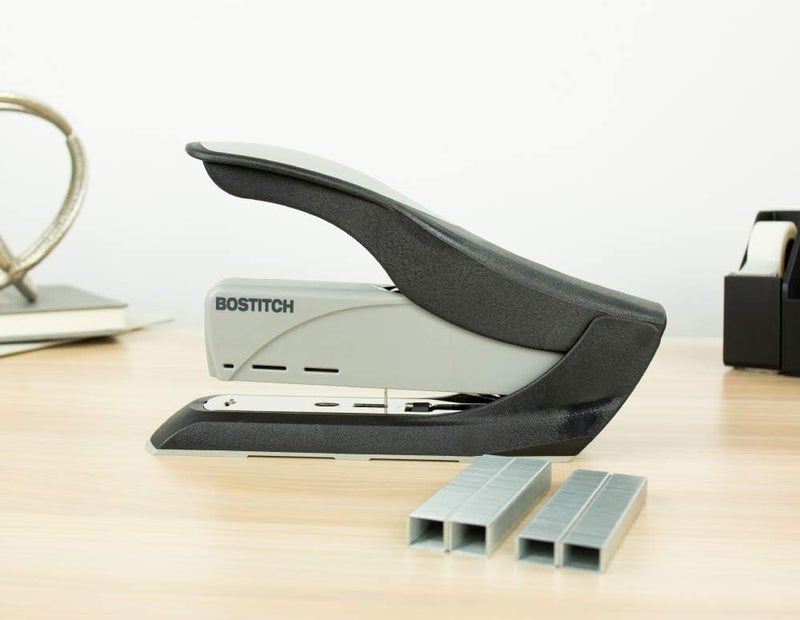 PaperPro Bostitch Office 60 Sheet Heavy Duty Stapler - Two Fingers, No Effort, Spring Powered Stapler - Gray (1200) - Image 2