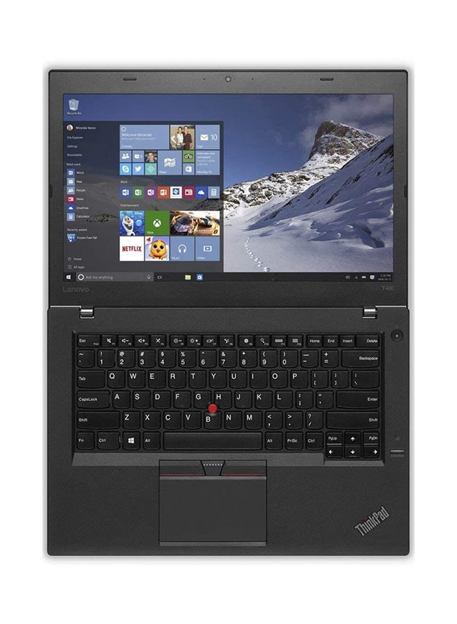 لينوفو مستعمل ومجدد - لابتوب ثينك باد T460 (2018) بشاشة مقاس 14 بوصة ومعالج إنتل كور i7/ الجيل السادس/ ذاكرة رام سعة 8 جيجابايت/ محرك أقراص SSD سعة 256 جيجابايت/ بطاقة رسومات إنتل 620 فائقة الوضوح اللغة الإنجليزية أسود - Image 5
