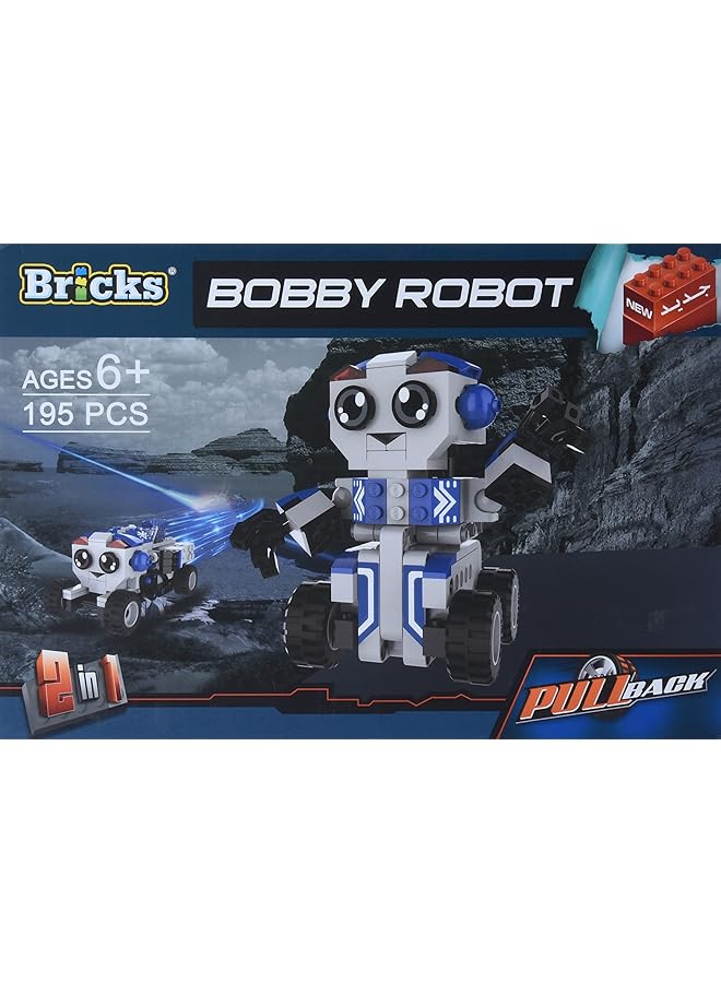 Bricks Blocks Bobby Robot 1821066 2 In 1 195 Pieces - Image 3