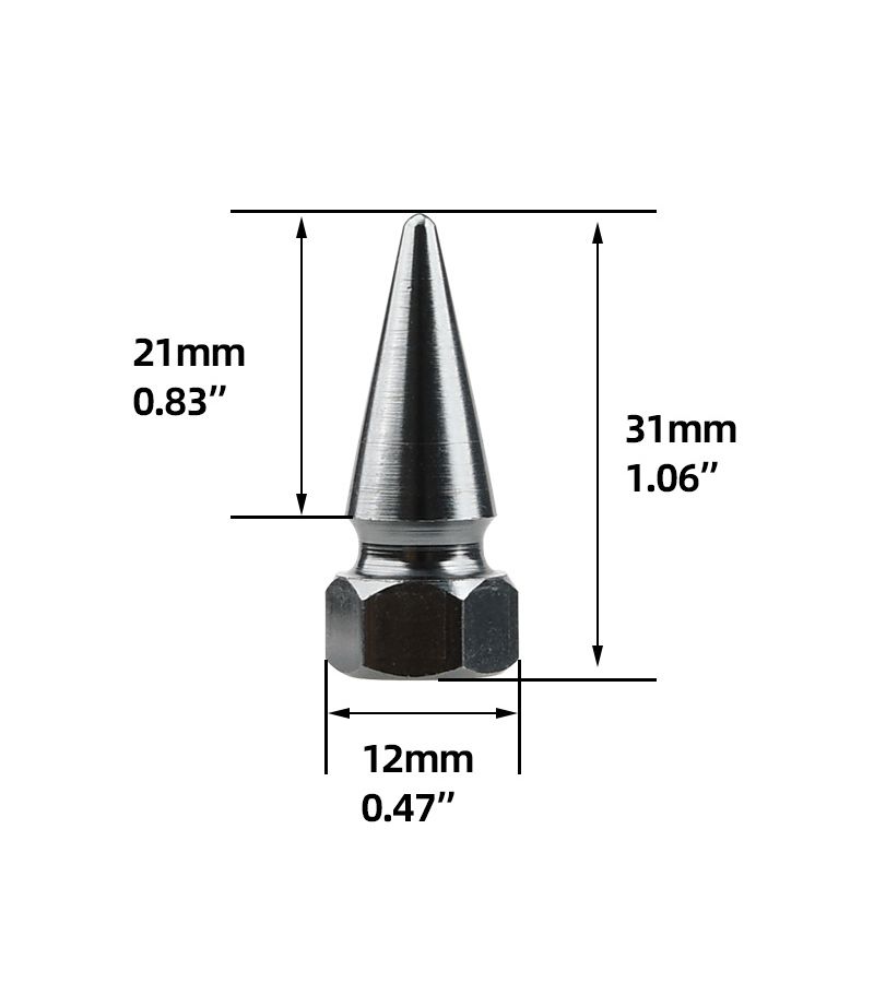Blue Aluminum Alloy 4pcs Universal Tire Valve Caps for Cars Motorcycles - Image 3