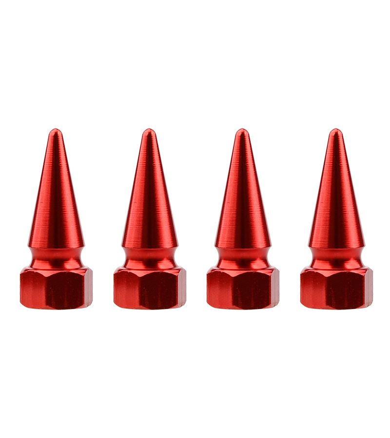 Blue Aluminum Alloy 4pcs Universal Tire Valve Caps for Cars Motorcycles - Image 2