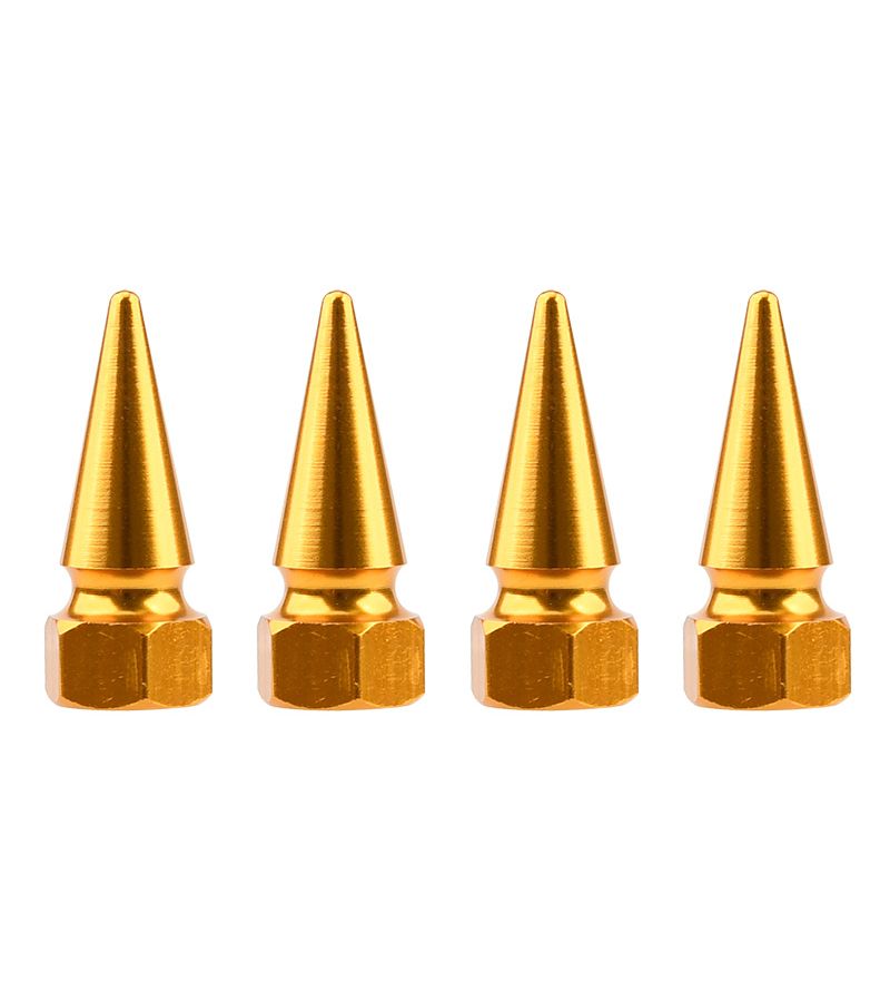 Blue Aluminum Alloy 4pcs Universal Tire Valve Caps for Cars Motorcycles - Image 5