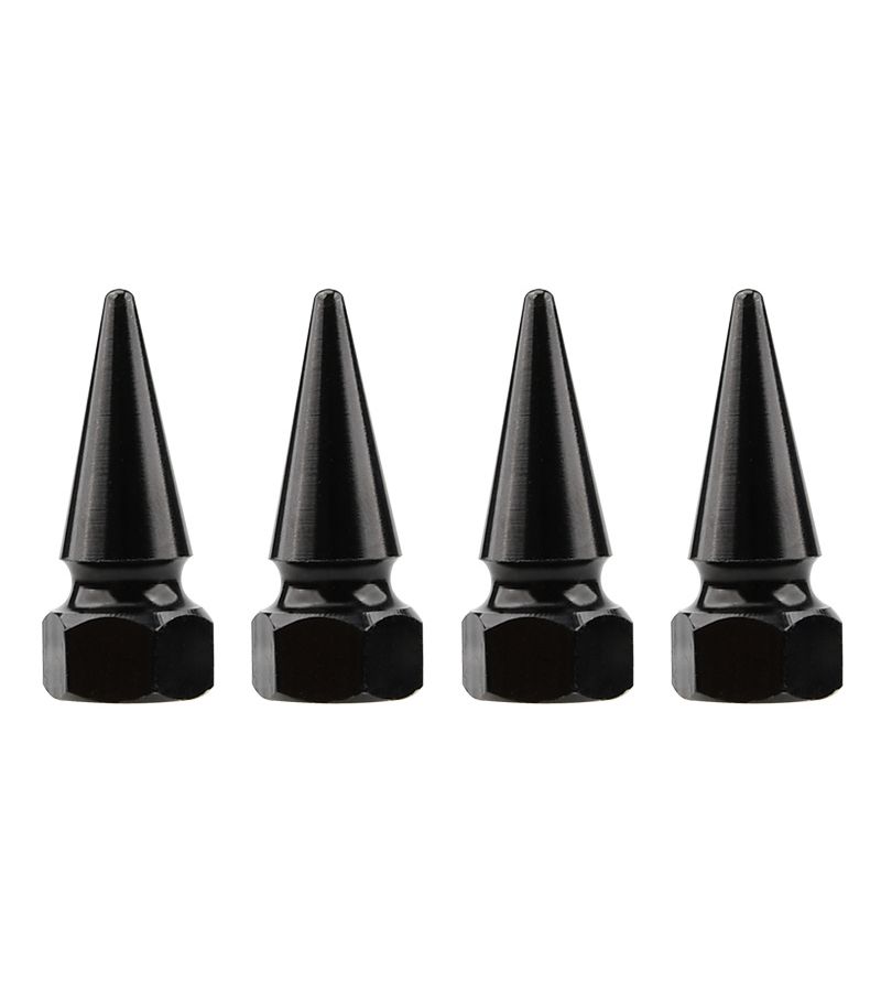 Blue Aluminum Alloy 4pcs Universal Tire Valve Caps for Cars Motorcycles - Image 4