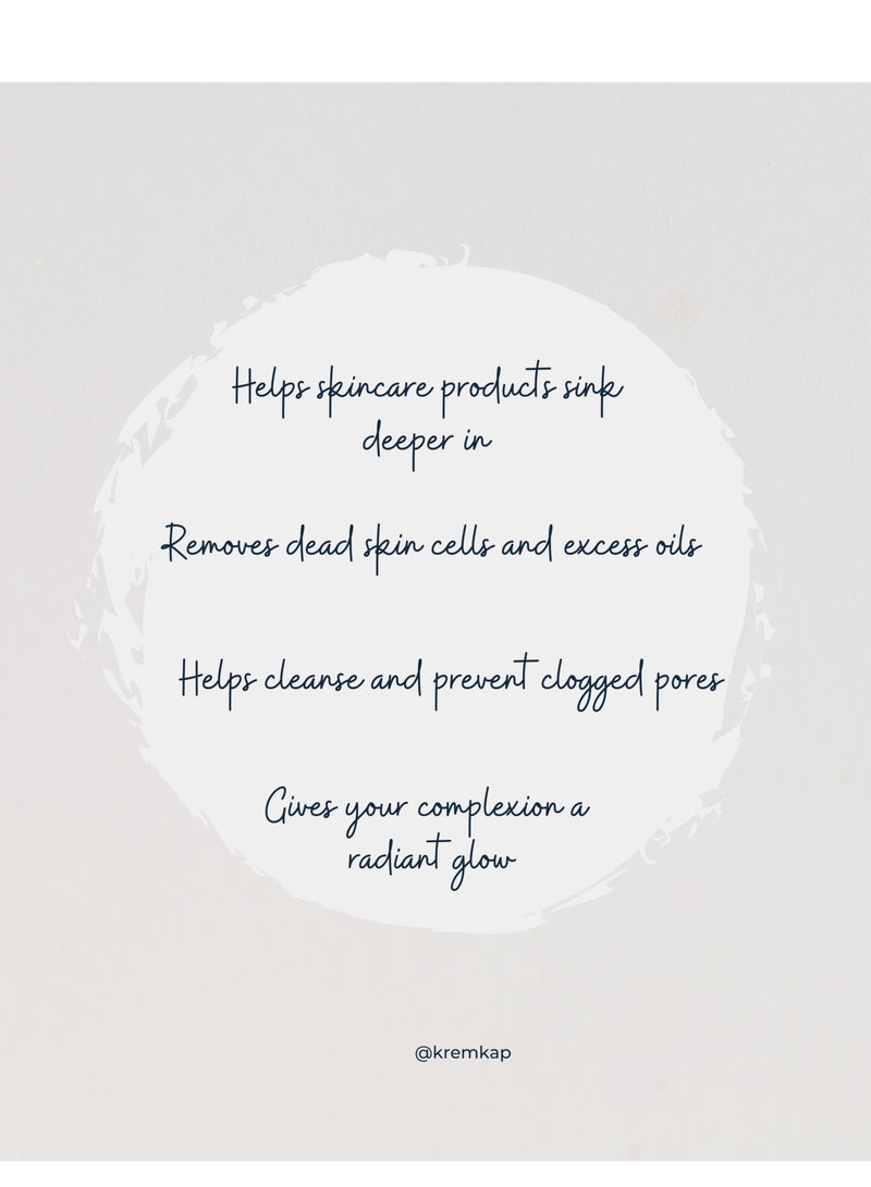 KREM KAP Body & Face Scrubbing & Exfoliating, With Apricot Extracts, For All Skin Types, Remove Dead Skin, Increase Skin Smoothness, 500 ml - Image 3