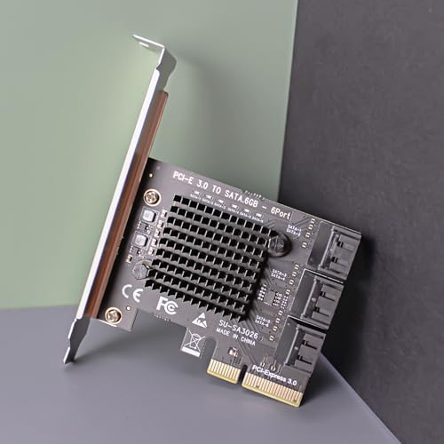 GLOTRENDS SA3026 6-Port PCIe X4 SATA Expansion Card, Compatible with Windows,Linux,Mac OS,NAS - Image 4