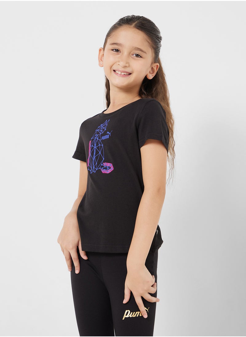 PUMA - Youth Essential Graphic T-Shirt - Image 1