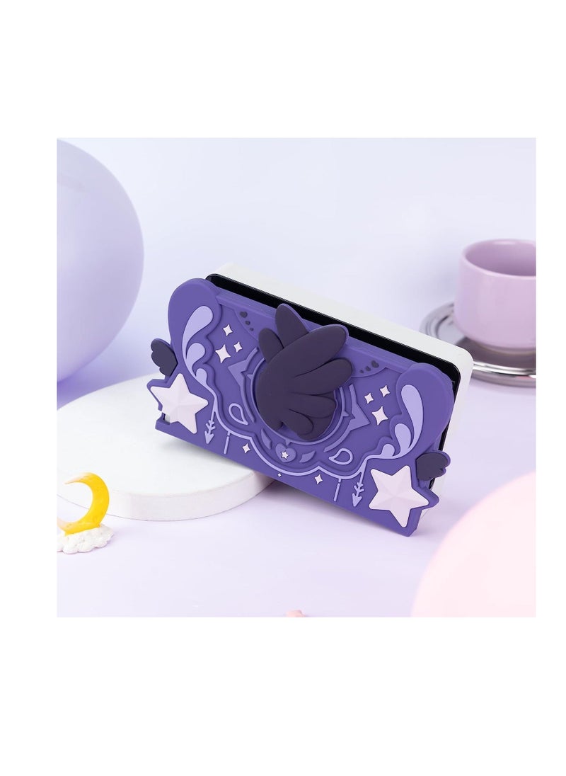 Generic - Soft Silicone Faceplate Cover for Nintendo Switch/OLED Charging Dock, Soft Silicone Faceplate for Nintendo Switch Dock - Replacement Shell Compatible with Switch Charging Dock, Anti-Scratch Dock Cover - Image 1