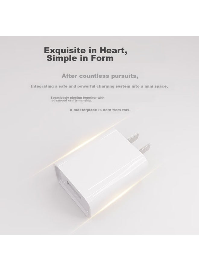 Zitai, 5w Apple Android Charger, Phone Plug For Iphone 14/13/12/11/xs/xr/8/mate50/30/honor/oppo/vivo, 5v1a, White - Image 4