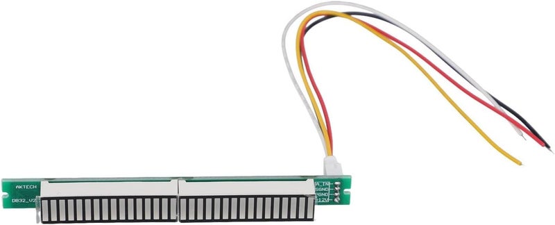 محلل عرض الصوت بشريط LED مع مؤشر مستوى VU مكون من 32 قطعة، مع سرعة قابلة للتعديل وسطوع وأوضاع AGC لأنظمة الصوت الموسيقية - Image 4