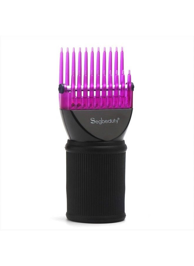 Segbeauty - Blower Dryer Comb Attachment, Hair Dryer Concentrator with Brush Attachments for 1.57-1.97" Nozzle, Professional Salon Hairdressing Styling Tool for Straightening Wavy Natural Curly Hair - Image 1