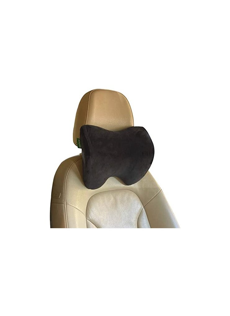 Max Comfort A medical headrest for the car, high-quality American memory foam, with a comfortable neck and a soft touch, black  - Image 3