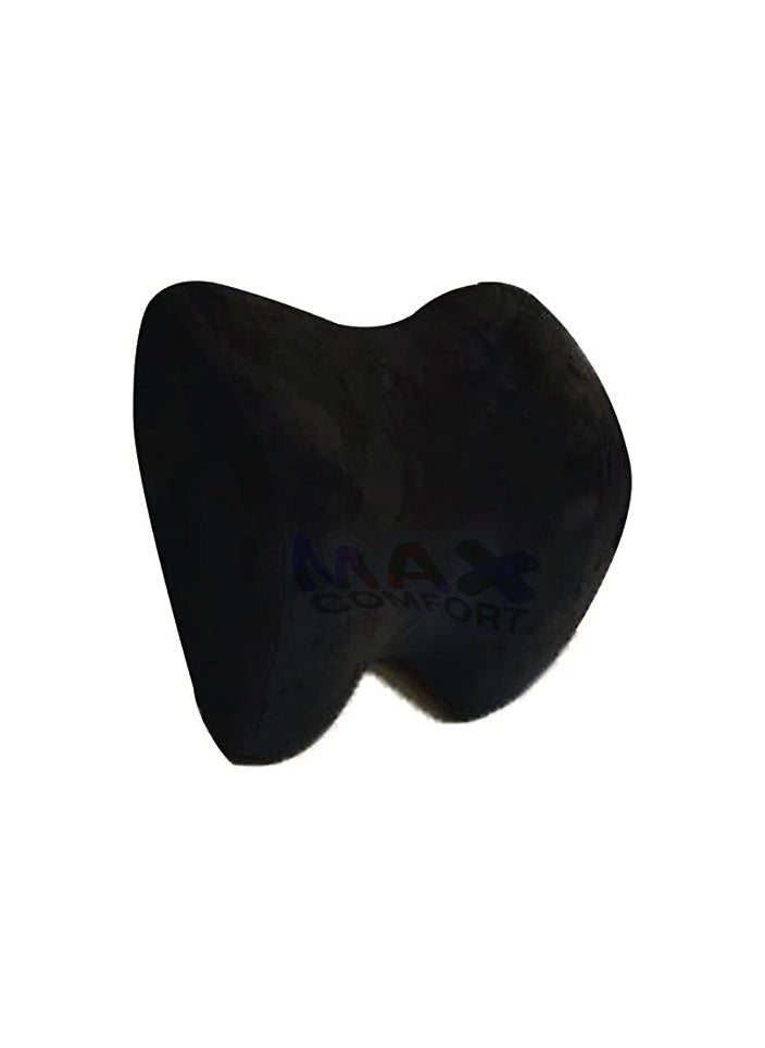 Max Comfort A medical headrest for the car, high-quality American memory foam, with a comfortable neck and a soft touch, black  - Image 1