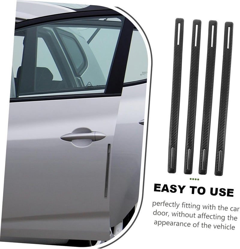 PRETYZOOM 4pcs Car Door Automotive Trim Stickers Look Thickened Design Noise Reduction Fit for Vehicles - Image 5