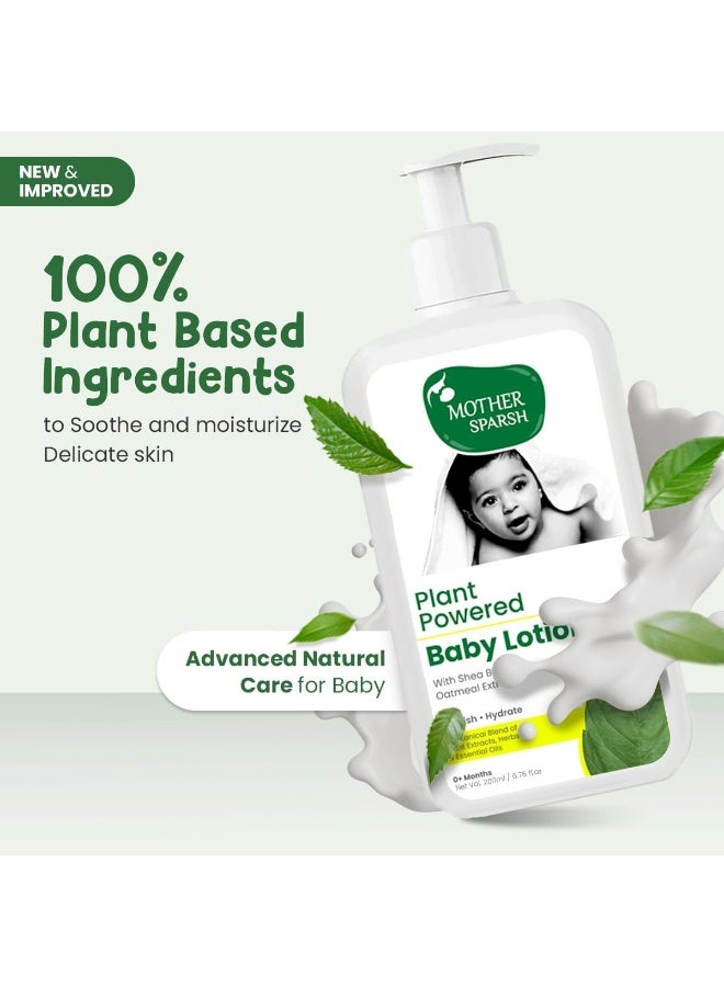 موذر سبارش لوشن طبيعي للأطفال من نبات ماذر سبارش مع زبدة الشيا العضوية ومستخلص الشوفان | للترطيب العميق طوال اليوم | 200 مل - Image 2