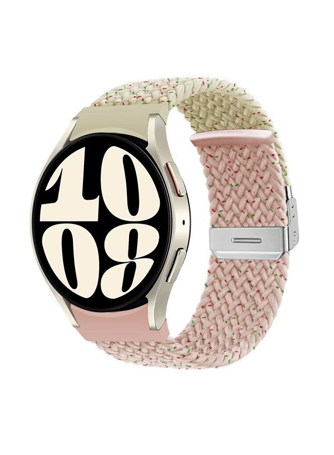 مناسبة لساعة سامسونج جالاكسي 6 كلاسيك 47 43 ملم | 5 برو 45 ملم | 4 كلاسيكي 46 42 ملم | ساعة 6 5 4 44 40 ملم بحزام من النايلون المنسوج الملون - Image 1