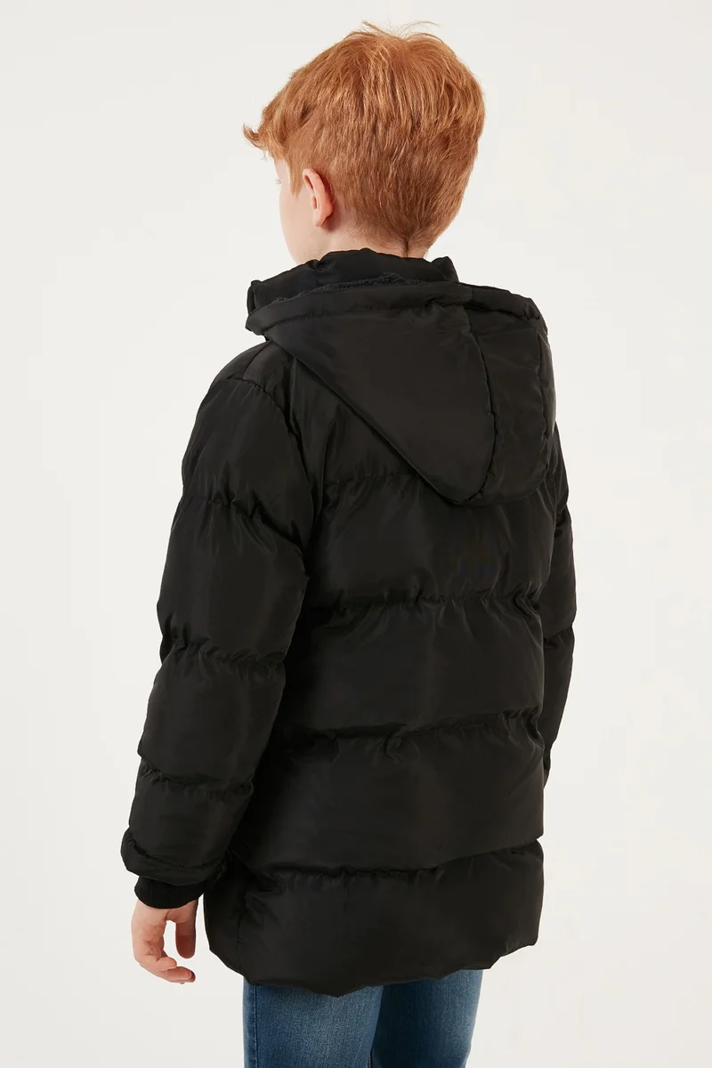 Lela Plush Lined Removable Hooded Puffer Coat Boy's COAT 5763038