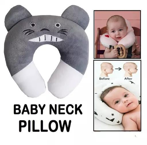 Kausbabi Cotton New Born Baby Soft Neck Supporting Pillow (0-12 Month), Infant Pillow Printed, Baby Sleeping, Gift for Babies - Image 3