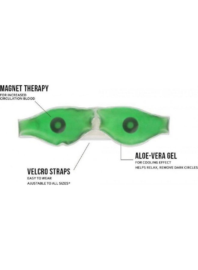 Concepta Beauty Aloe Vera Cool Gel Eye Mask Summer Ice Cooling Sleeping Mask for Eye Patches Remove Dark Circles Fatigue Cool Eyes Patch Pads Eye Care (Pack of 1 Pis) - Image 4