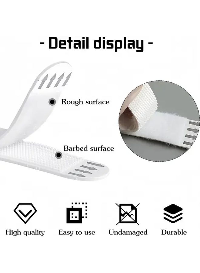 48 Pcs Heavy Duty Picture Hanging Strips No Nails Damage Free Easy Removal for Frame Installation Bars Adhesive Hooks Toolfree Setup Reliable Mounting Office Decor Gallery Setup 24 Pairs - Image 1