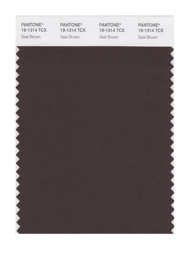 بانتون بطاقة عينة لون PANTONE Smart 19-1314X، لون بني غامق - Image 1