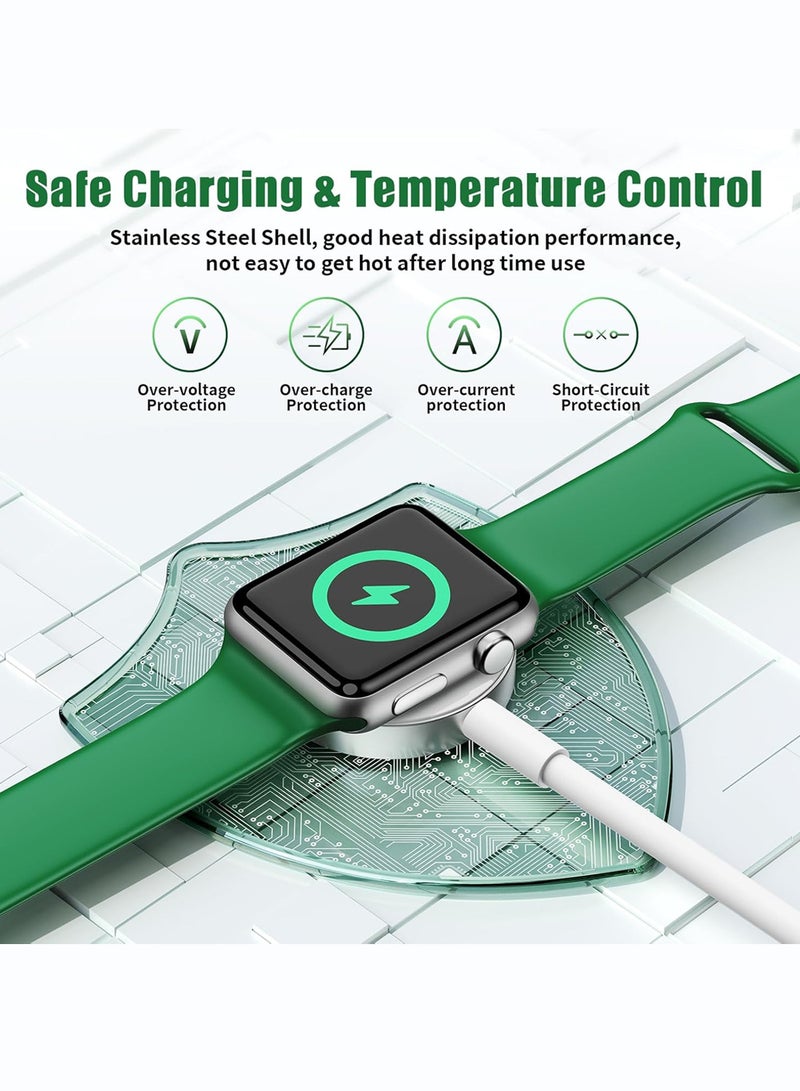 إكس ليفيل كابل شحن مغناطيسي لساعات Apple Watch، [منفذ USB-C] كابلات شحن لاسلكية متوافقة مع iWatch Series Ultra2/Ultra/8/7/6/SE/SE2/5/4/3/2، أبيض. - Image 3