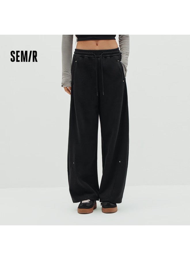 Semir Casual Pants Women Spring High Waist Split Loose Curved Pants Long Pants 101126127012a - Image 1