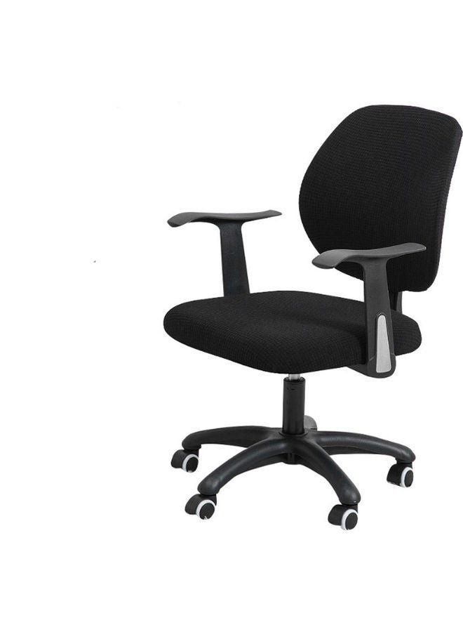 NIBEMINENT 2-Piece Waterproof Chair Cover Set Black One Size - Image 1