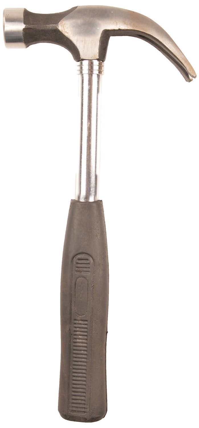 GLOBUS Forged Steel Claw Hammer 500 gms with Steel handle and Rubber Grip - Image 2