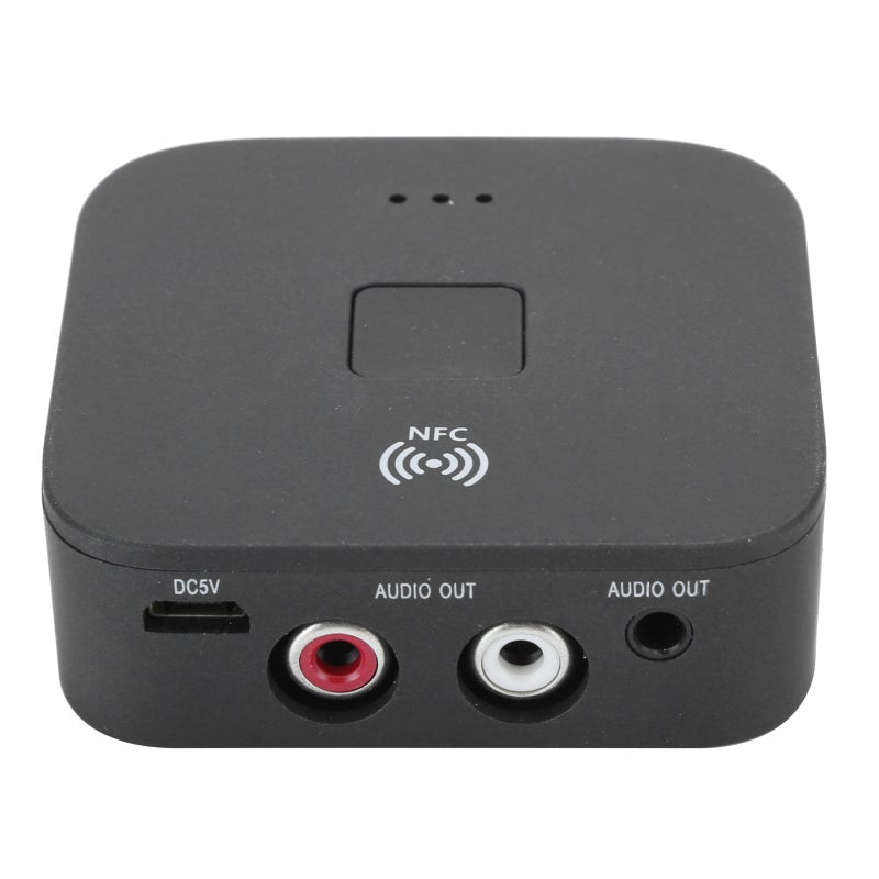 Bluetooth Music Receiver 3.5mm Jack AUX NFC to RCA Wireless Audio Adapter - Lossless Music Transmission for TV Car Home Speakers - Image 2