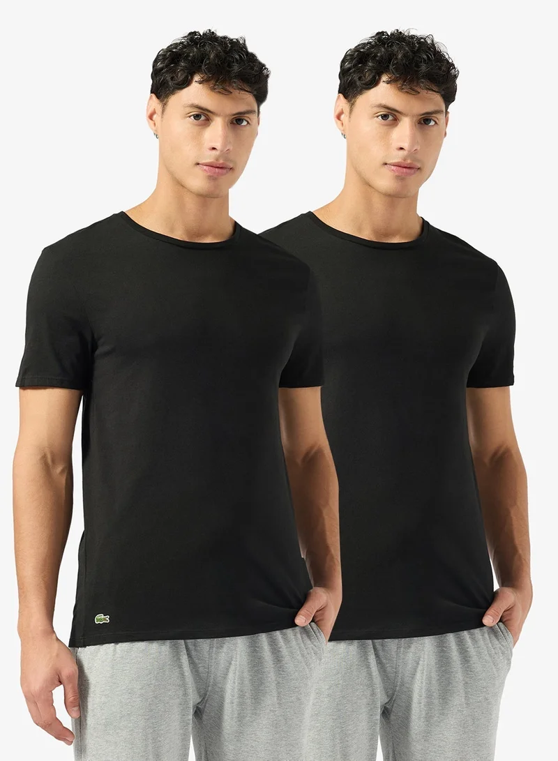 LACOSTE 3-Pack Cotton Crew Neck T-Shirts