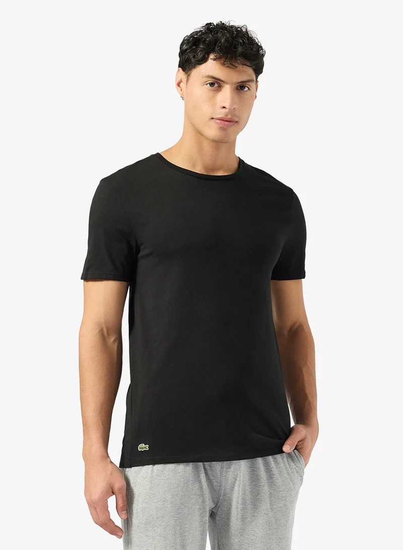 LACOSTE 3-Pack Cotton Crew Neck T-Shirts