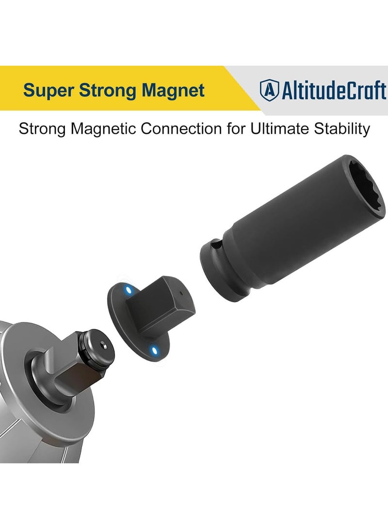 general 4-Piece Drive Ratchet Adapter Set - Low Profile Impact Socket Adapters CR-Mo Steel Universal Conversion Kit Ideal for Automotive Repair & DIY Projects - Image 2