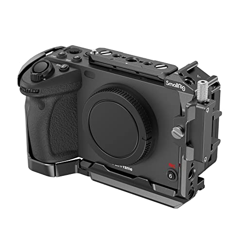 SmallRig Cage for Sony FX30 FX3 with Cable Clamp for HDMI, Classic Bright Black Surface, Included Cold Shoe and NATO Rail, Modular Design Compatible with Original XLR Handle - Image 1