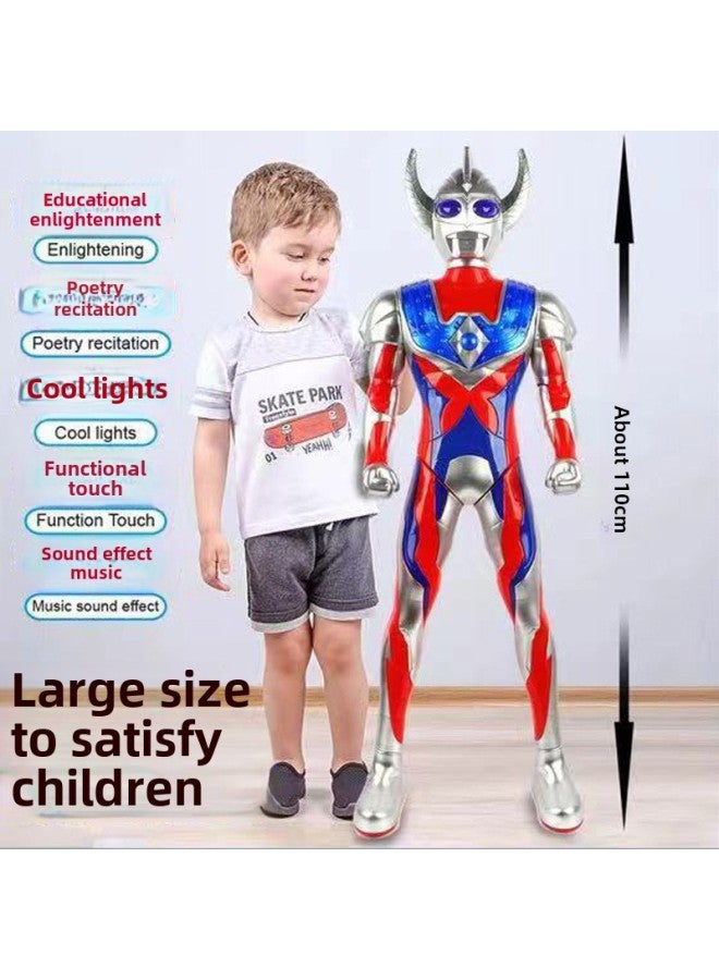 Oversized Degas Cello Ott Superman Children's Toy Touch Sound And Light Male And Girl Doll Birthday Gift Box Full Set-Color:110CM Sailor (color Box Electric Commercial)  - Image 3