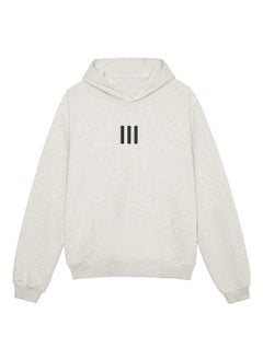 Unisex Heavyweight Hoodie with Three-Stripe Design Light oats are not fleece-lined and are too big
