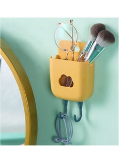 Generic 4 PCS Remote Control Holder Wall Mount Self-Adhesive Media Storage Box, Remote Control Phone Pencil Holder Makeup Brushes Glasses Organizer for Beside Table Office School  - Image 3