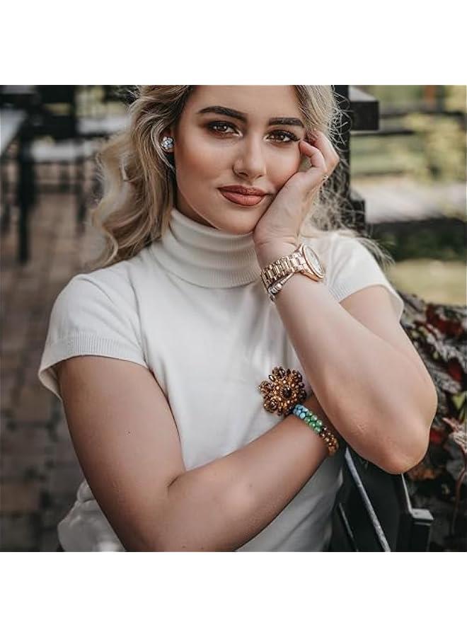 Arabest Bead Chakra Bracelet 7 Chakras Healing Crystals Bracelet Yoga Stone Beads Bracelets Meditation Relax Anxiety Bangle for Womens Mens - Image 2