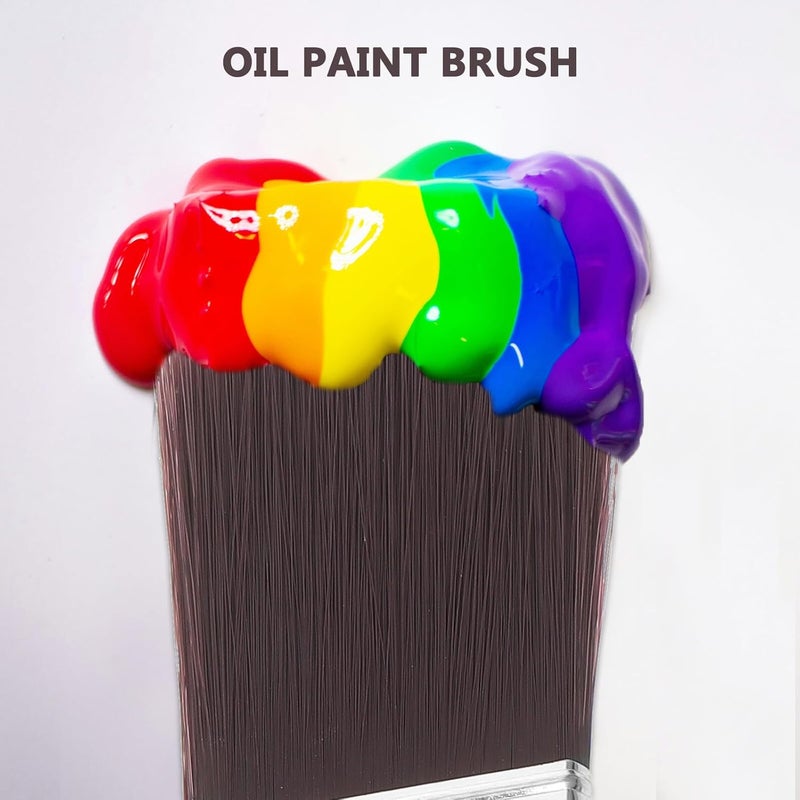 3pcs Angled Paint Brushes with Wooden Handles Reusable Oil and Wall Painting Brushes for Home and Industrial Use Art Painting - Image 5