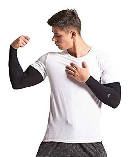 HOPESHINE Cooling Compression Arm Sleeves UPF50+ UV Protection for Men Women Cycling Driving Outdoor Tattoo Cover Up 3-Pairs - Image 3