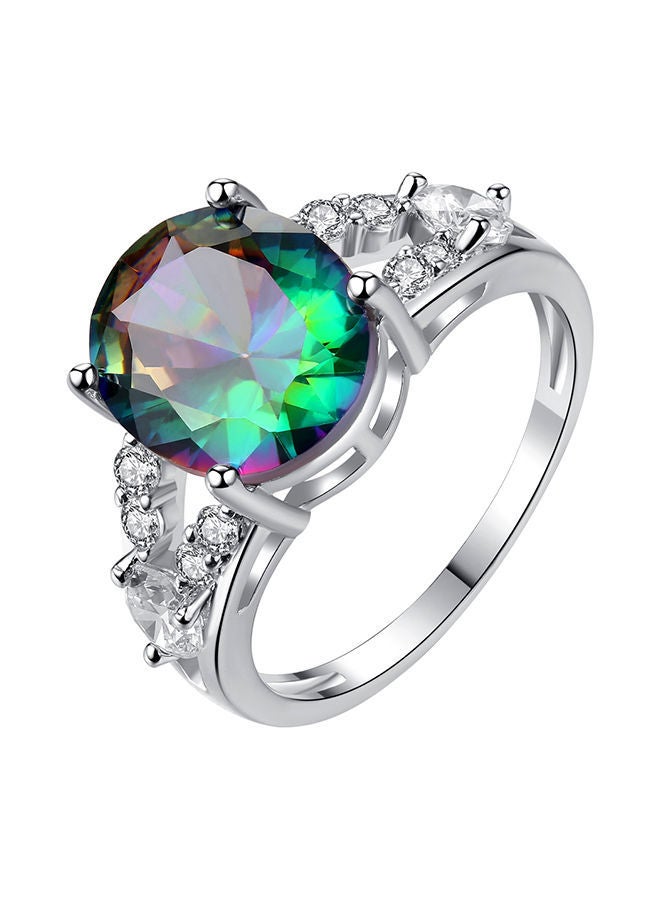 NIBEMINENT Zircon Cubic Wedding Ring - Image 1