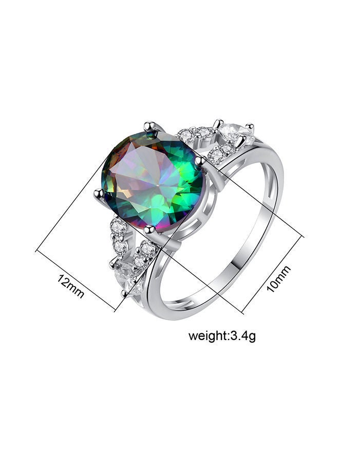 NIBEMINENT Zircon Cubic Wedding Ring - Image 2