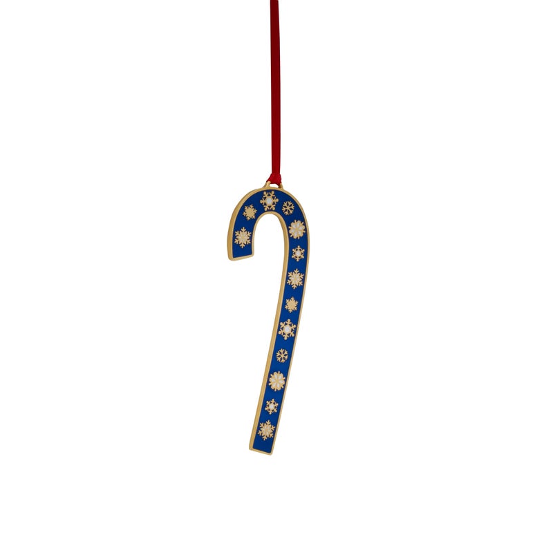 Wallace 2024 Gold Plated and Enameled Candy Cane Ornament 44th Edition - Image 5
