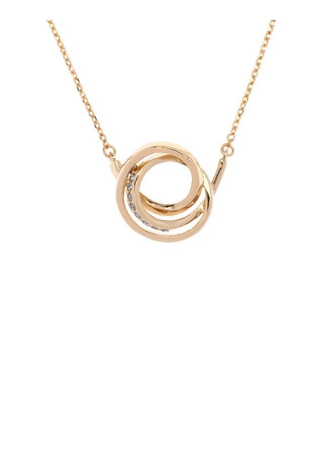 Karen Millen - Crystal Ribbon Pendant Necklace - Image 1