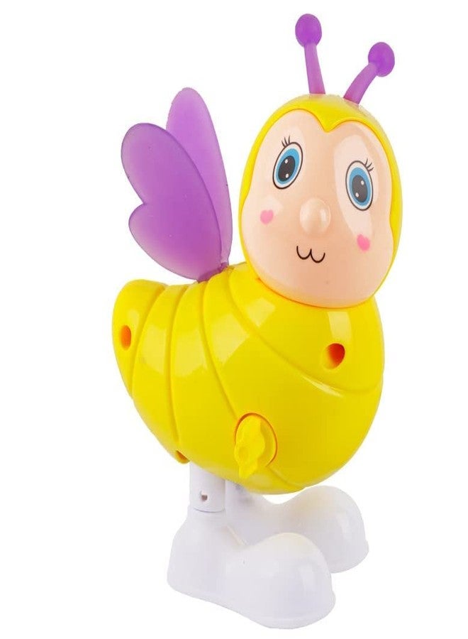 GoldiMec Key Operated Wind Up Toys|Safe Colourful Jumping Moving Toy Rotating Head Key Toys|Best Engaging Educating Animal Bird Toys from 6 Months to 3 Ys Old (Multicolor) (Pack of 2) (Bee and Duck) - Image 2